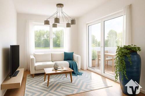 Wohnzimmer - 3 Zimmer Etagenwohnung in Papenburg / Aschendorf (Ems)