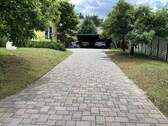 Zufahrt zum Doppelcarport - 5 Zimmer Einfamilienhaus zum Kaufen in Storkow