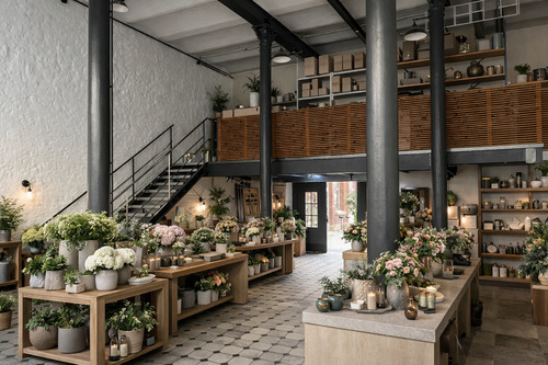 Visualisierung der Mietfläche - Gewerbeobjekt (Büro, Produktion, Verkauf) in Fürth