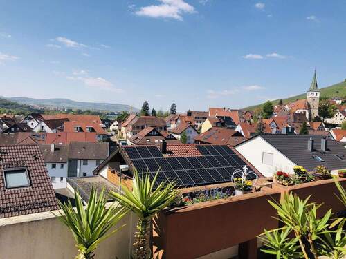 Aussicht Balkon - 4 Zimmer Etagenwohnung in Remshalden