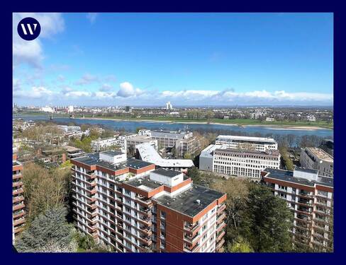 Rheinblick - Wohngenuss & Rheinblick, frisch modernisiert mit Rundum-Panorama-Balkon, neues Bad, Gäste-WC, Aufzug