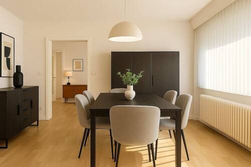 Esszimmer virtuell möbliert - 9 Zimmer Mehrfamilienhaus, Wohnhaus in Osnabrück