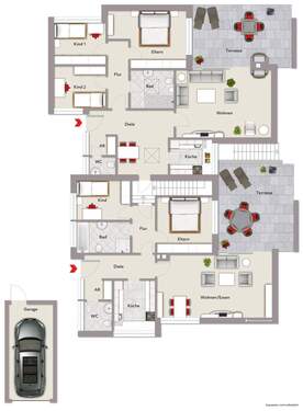 ebenerdig - ca. 170 m² Wohnfläche - 