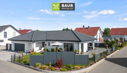 Luftaufnahme - 5 Zimmer Bungalow in Langenenslingen / Andelfingen