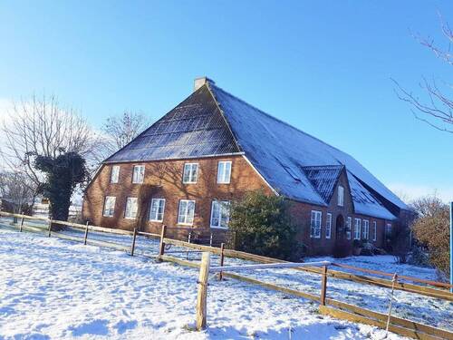 Blick von der Koppel im Winter - 