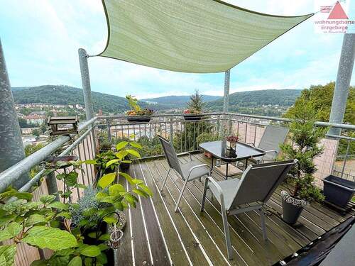 Balkon - Wohnen mit Traumaussicht - 3-Raum-Wohnung auf dem Zeller Berg