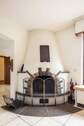 EG: Wohnzimmer, Kaminofen - 