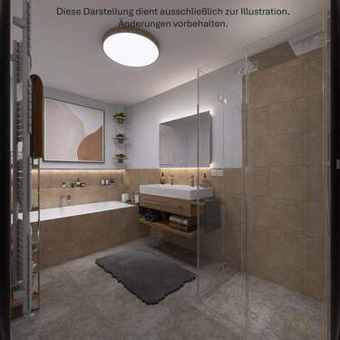 1. Bad mit Badewanne - 