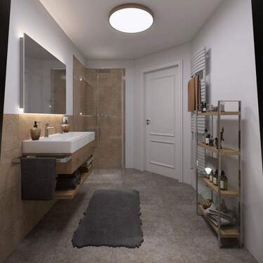 1. Bad mit Badewanne - 