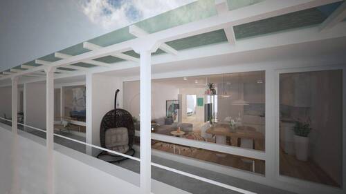 Außenterrasse nach Sanierung - 