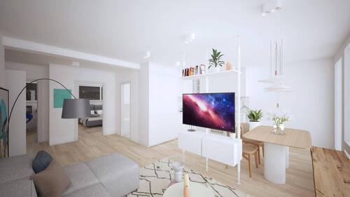 Wohn-Essbereich - Kernsanierte DG 3 Zi. Wohnung in Top-Lage mihome Architektur & Interior Design