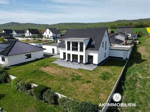 Gartenansicht - Modernes Einfamilienhaus mit Exklusiver Ausstattung - Neubau 2023 in Salzhemmendorf