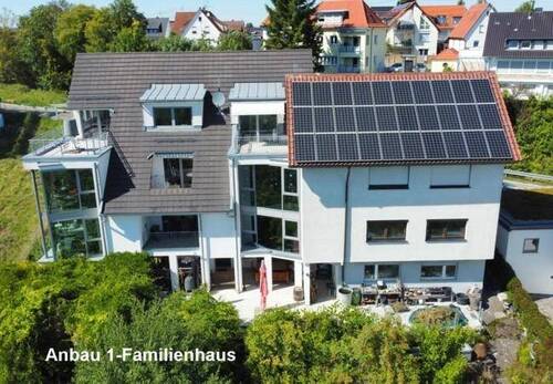 Hausansicht Südseite - 1 Zimmer Mehrfamilienhaus, Wohnhaus zum Kaufen in Weil im Schönbuch