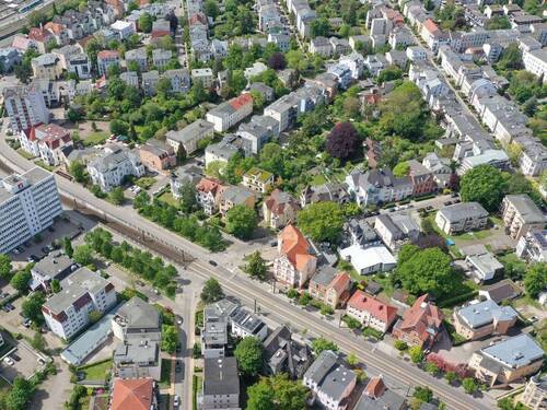Luftbild mit 3D Modell fern - 