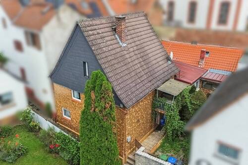 Straßansicht (Luftbild) - Einfamilienhaus mit 108,00 m² in Groß-Umstadt zum Kaufen