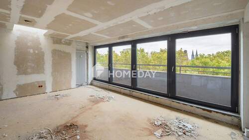 Wohnzimmer 2 - Für Anleger: großzügige 2-Zimmer-Rohbauwohnung mit Gestaltungspotential in Toplage