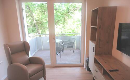 Der Wohnbereich - Seniorenzentrum Velden - pflegegerecht möblierte 2-Zimmer Wohnung mit Balkon - Selbstbestimmtes Wohnen