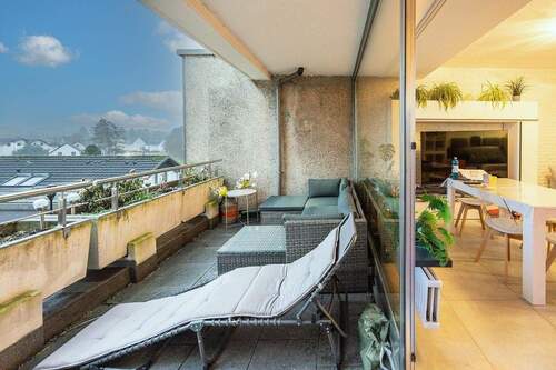 Balkon / Terrasse / Loggia, Wohnzimmer - 4 Zimmer Terrassenwohnung zum Kaufen in Unna