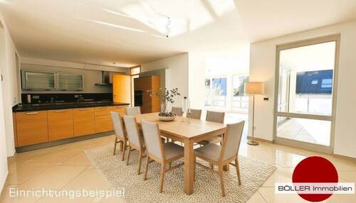 Offene Küche mit Einbauküche! - Etagenwohnung mit 145,00 m&sup2; in Nürnberg zur Miete