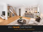 Virtuell Staging - Wohnen mit Sonne in Bruckmühl - Neubau-DHH mit Südgarten, Terrasse & Carport inkl. 