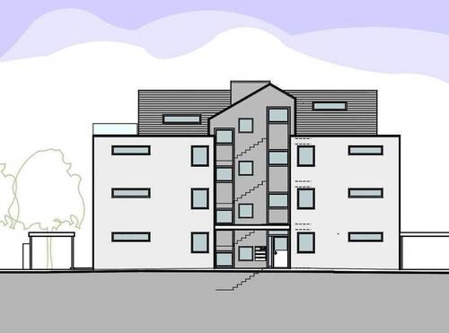 Ansicht - Neubauprojekt in TOP-Wohnlage - 3 ½ - Zimmer-Wohnung im 2. OG mit Balkon