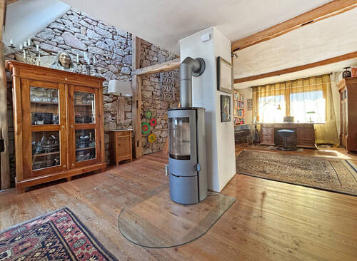 Kamin im Obergeschoss - 3 Zimmer Reihenendhaus zum Kaufen in Weinheim / Hohensachsen