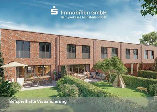 Gartenansicht - 4 Zimmer Reihenendhaus zum Kaufen in Münster