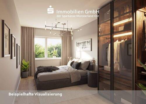 Schlafzimmer - Reihenendhaus mit 140,00 m&sup2; in Münster zum Kaufen