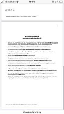 Selbstauskunft lll - 