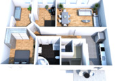 Grundriss DG 2.png - Erstbezug - hochwertige 4-Raum-Wohnung mit Balkon, Dusche, Wanne und 2 PKW-Stellplätzen