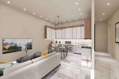 Wohn- und Essbereich - Etagenwohnung mit 78,00 m&sup2; in Niestetal / Sandershausen zum Kaufen