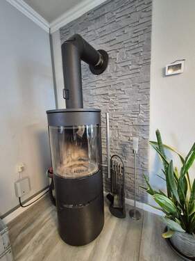 EG: Kamin im Wohnzimmer - 