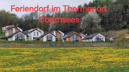 den Blick genießen - Thermendorf Obernsees. Einziehen & Wohlfühlen. Bungalow mit kompletter Ausstattung, auch als Zweitwohnsitz.