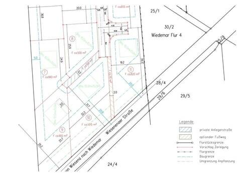 Lageplanausschnitt - 