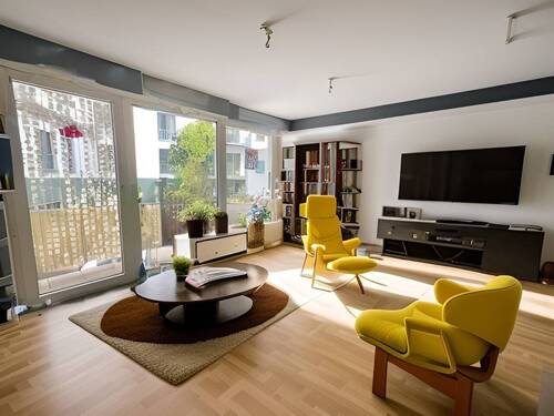 Gestaltungsvorschlag Wohnraum - Etagenwohnung mit 62,00 m² in Düsseldorf zum Kaufen