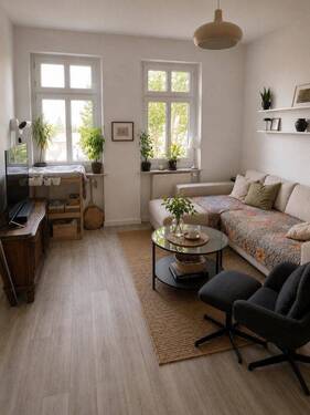 Wohnzimmer - 2 Zimmer Etagenwohnung zur Miete in Luckenwalde