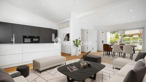 Wohnzimmer 2-Musterfoto (virtuelle Inszenierung) - Willkommen in Ihrer neuen Eigentumswohnung - ein Zuhause mit Wohlfühlfaktor
