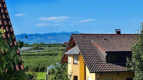 Balkon West See- und Bergsicht - Helle Maisionettewohnung mit See- und Bergsicht in Wasserburg-Selmnau
