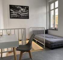 # Frisch renoviertes Design-Apartment - voll möbliert, 2 Bäder & Garten inkl. WLAN in zentraler Lage - Aschersleben