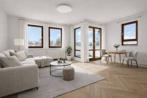 Wohnen (Visualisierung) - 2 Zimmer Etagenwohnung zum Kaufen in Metzingen