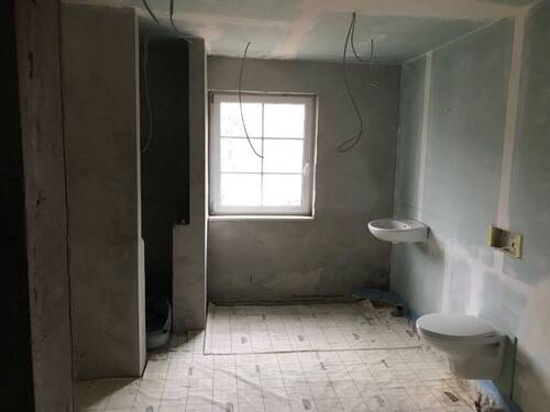 Bad m. gem. Dusche, Tr.bau, Elektr. + Deckenspots - 3 Zimmer Einfamilienhaus in Elbe-Parey - Zentrum