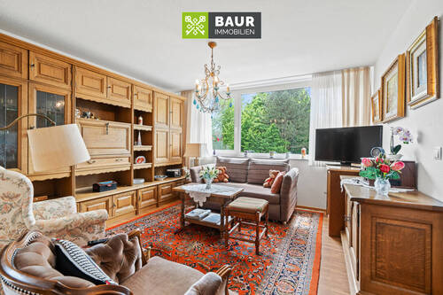 Wohnzimmer - Etagenwohnung mit 78,40 m² in Friedrichshafen zum Kaufen