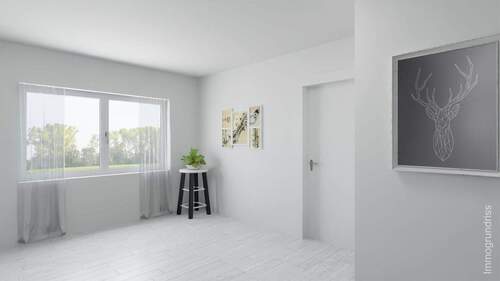 Visualisierung Essdiele oder Homeoffice - 