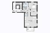 Grundriss Wohnung 3 - 