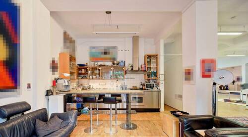 Blick in die Küche - 