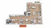 Grundriss - Etagenwohnung mit 196,00 m&sup2; in Erfurt zur Miete