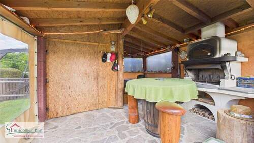 Gartenhaus mit Pizzaofen - 