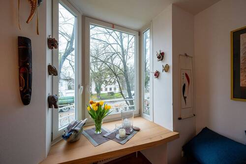 gemütliches Sitzfenster im West-Erker - 