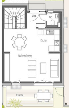 TopTen N2 - Erdgeschoss - 6 Zimmer Reihenmittelhaus in Frankfurt am Main