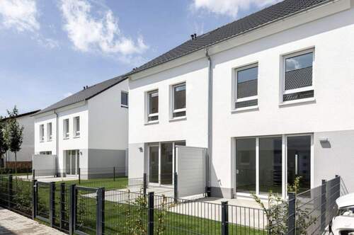 Ansicht Gartenseite - Doppelhaushälfte mit 141,00 m² in Stadecken-Elsheim zum Kaufen